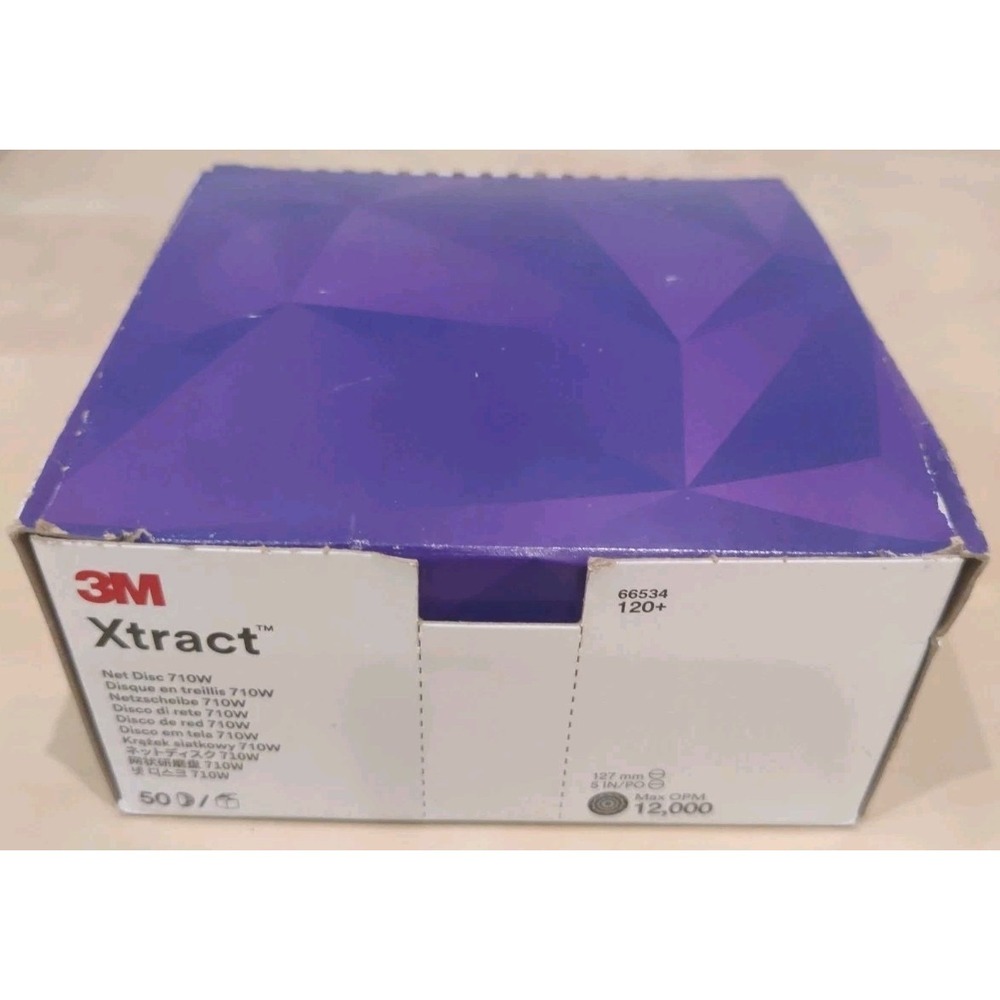 Xtract Net Disc 710W, 120+, 5 In, Die 500X, Pack of 50 Hook and Loop Sanding ...